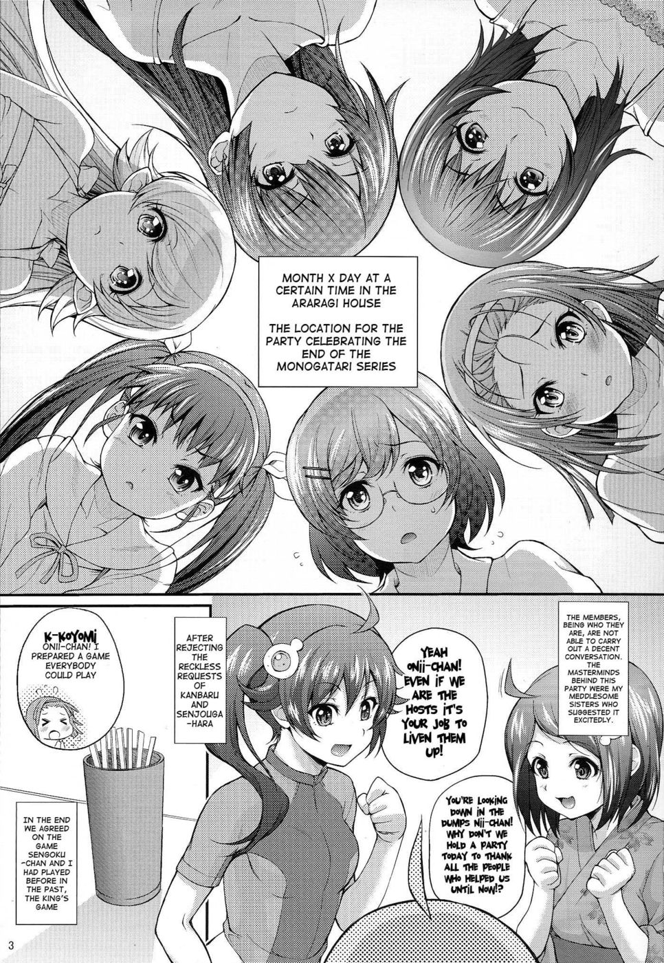 Hentai Manga Comic-Pachimonogatari Calendar Party-Read-2